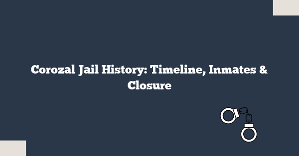 Corozal Jail History: Timeline, Inmates & Closure