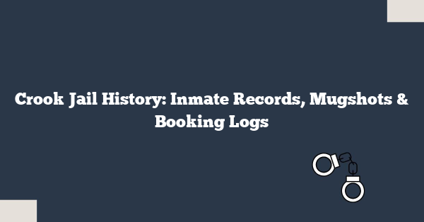 Crook Jail History: Inmate Records, Mugshots & Booking Logs