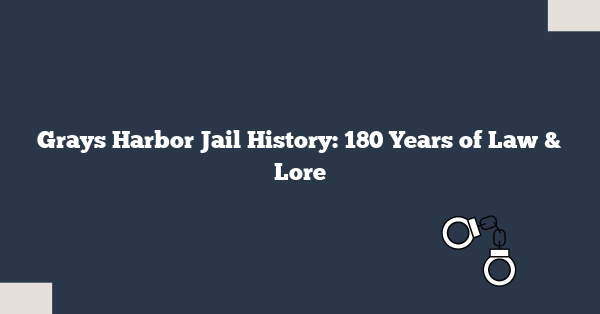 Grays Harbor Jail History: 180 Years of Law & Lore