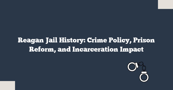 Reagan Jail History: Crime Policy, Prison Reform, and Incarceration Impact